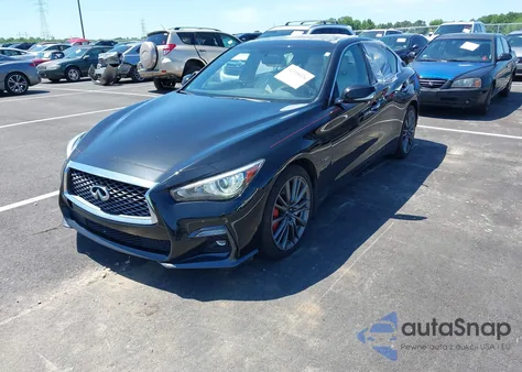 2019 Infiniti Q50 3.0T Red Sport 400 из США, поврежденный, VIN JN1FV7ARXKM830002